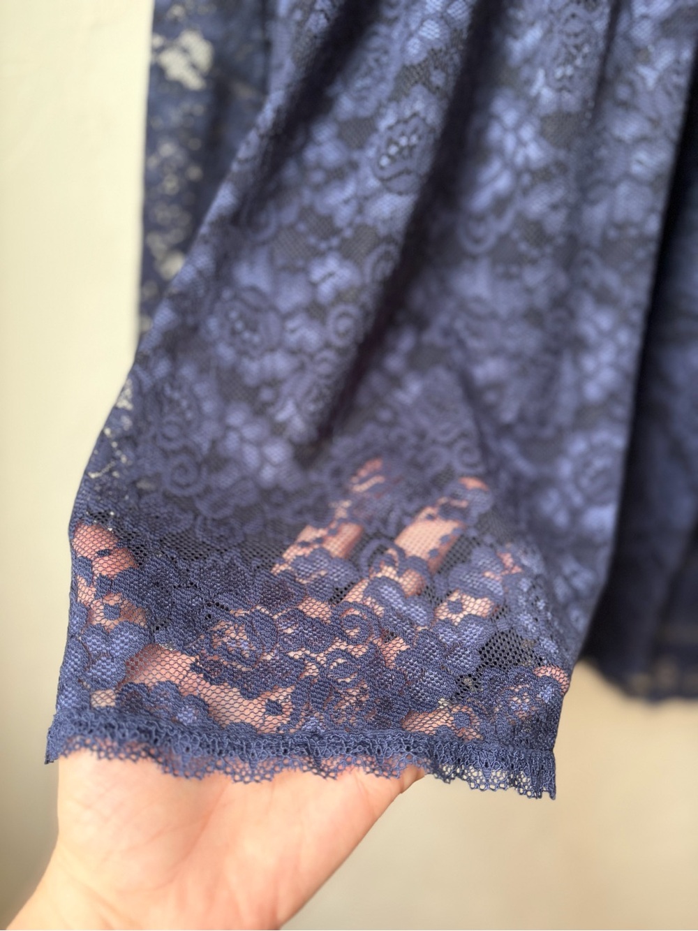 Torrid Curve Navy Blue Sheer Stretch Lace Babydoll Camisole 3X NWT - Picture 6 of 8